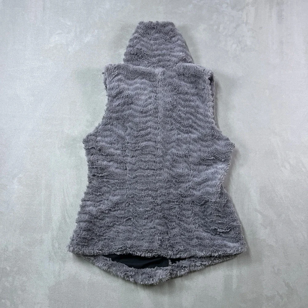 Patagonia Pelage Vest Womens S Gray Full Zip Fleece Cozy High Pile Outdoor - Picture 2 of 7